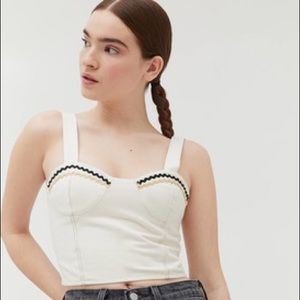 Urban Outfitters Rickrack Corset Top